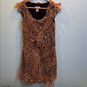 Jessica Tiger Patterned Dress 4P